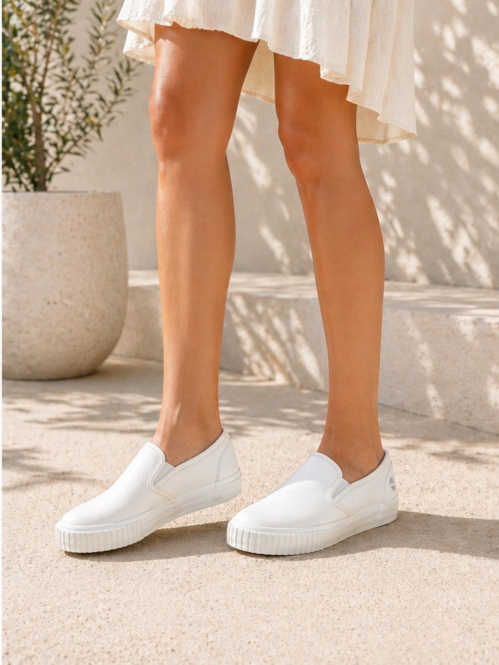Timberland White Slip-On Sneakers - Picture 6 of 6